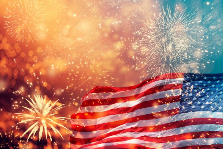 fireworks in the sky